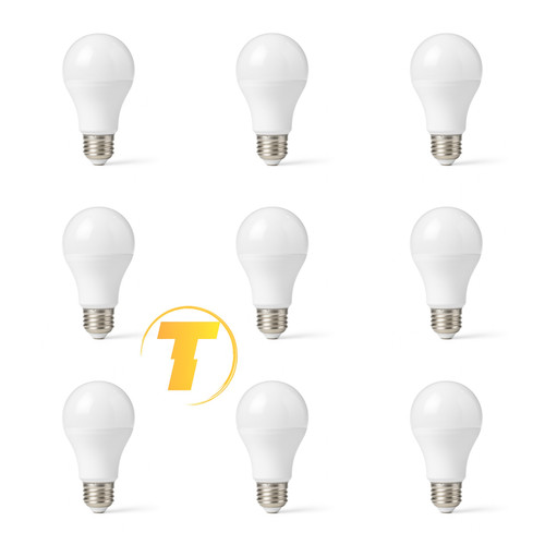 لامپ حبابی ۱۲ وات مهتابی پارسسام در بسته ۹ عددی