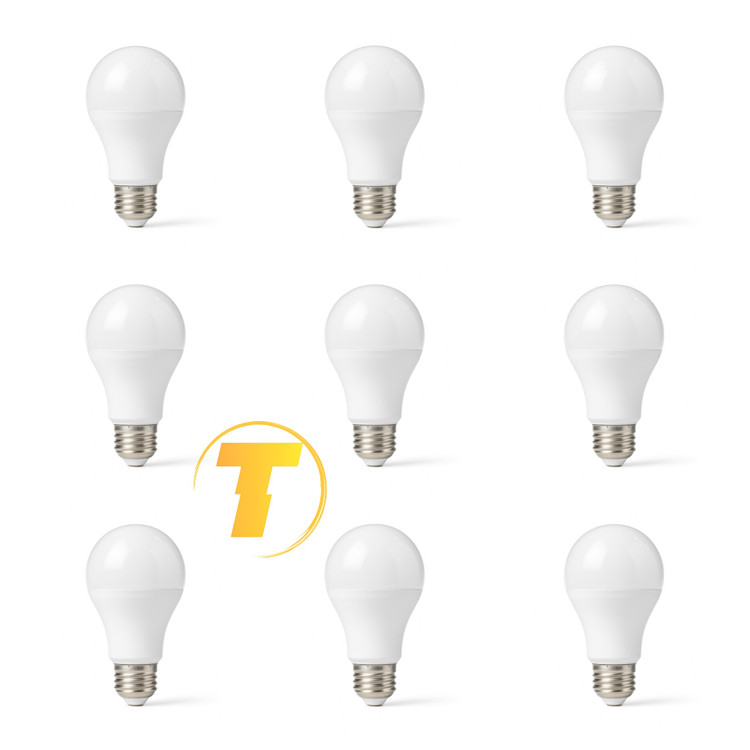 لامپ حبابی ۱۲ وات مهتابی پارسسام در بسته ۹ عددی