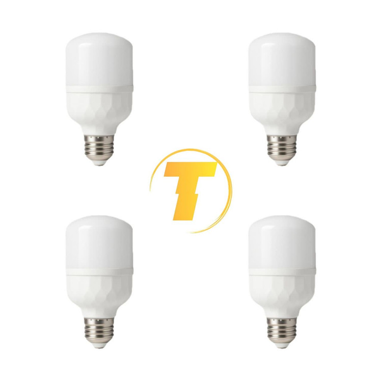 ک ۴ تایی لامپ LED 20W پارسسام روی میز نوری لامپ پارسسام ۲۰ وات با طراحی استوانه ای و پخش نور گس