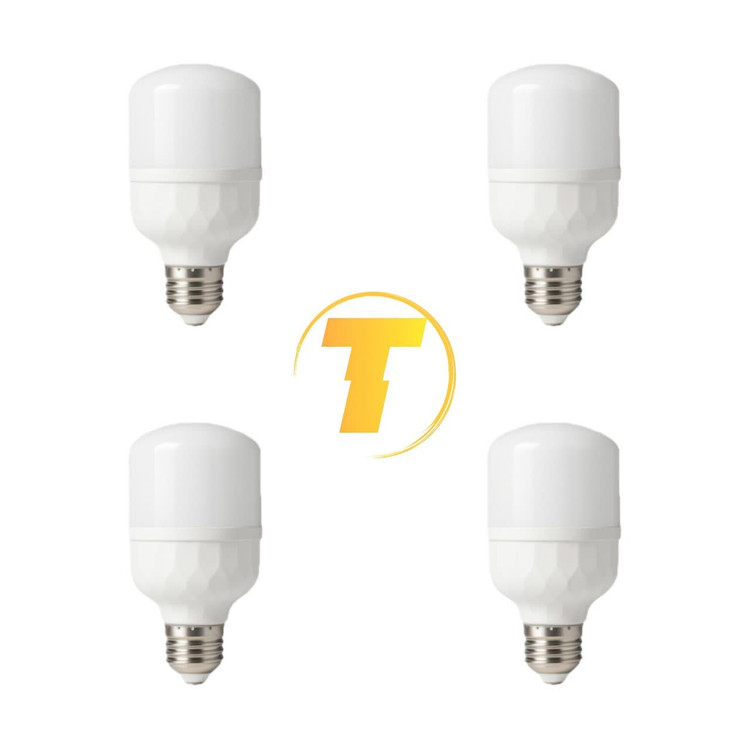 ک ۴ تایی لامپ LED 20W پارسسام روی میز نوری لامپ پارسسام ۲۰ وات با طراحی استوانه ای و پخش نور گس