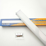 نصب سقفی روکار براکت LED HTL 210 در یک فضای داخلی با نور مهتابی