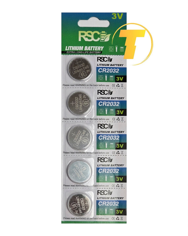 RSC CR2032 لیتیومی اصل برای چراغقوه و ریموت کنترل