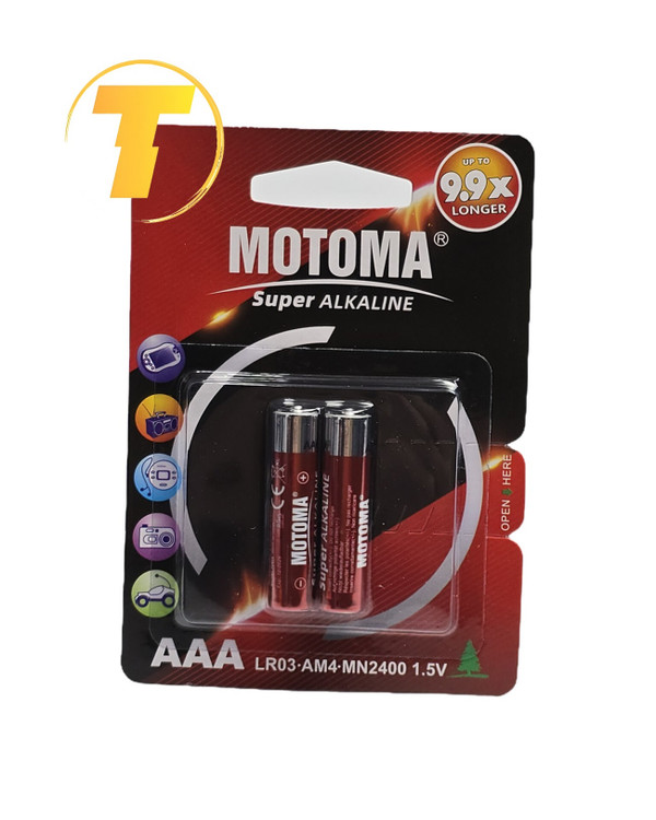 باتری نیمقلمی MOTOMA LR03 آلکالاین AAA 1.5 ولت