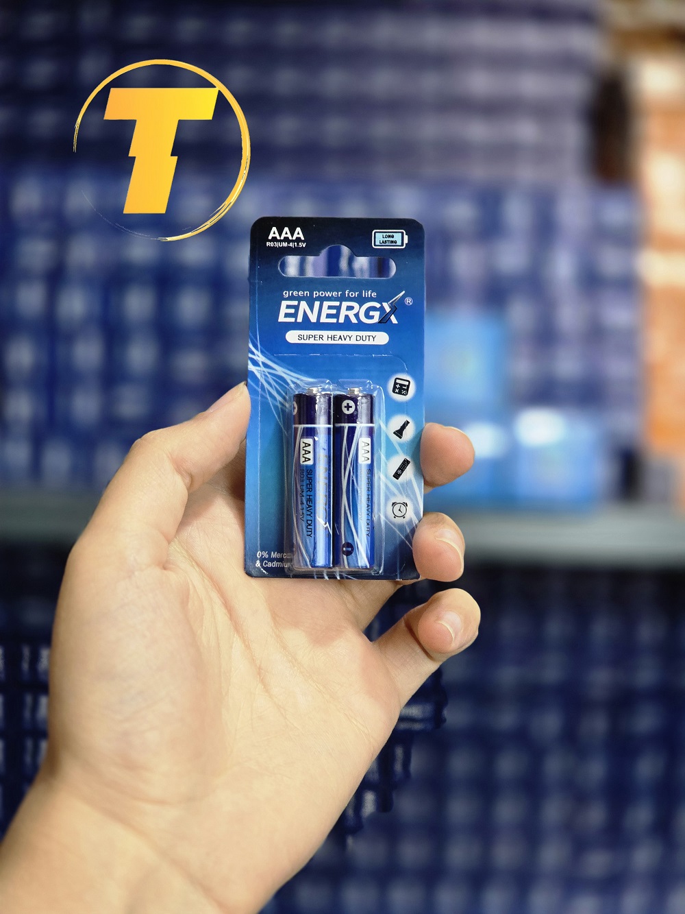 باتری نیم‌قلمی ENERGX سایز AAA با عمر طولانی و عملکرد پایدار