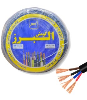کابل برق افشان ۴ رشته ۱.۵ میلی‌متر البرز کومش – کیفیت تمام مس و انعطاف‌پذیری بالا