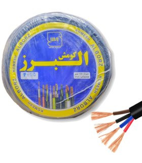 کابل برق افشان ۴ رشته ۱.۵ میلیمتر البرز کومش – کیفیت تمام مس و انعطافپذیری بالا