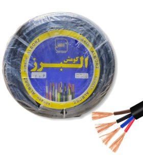 کابل برق افشان ۴ در ۶ تمام مس البرز کومش به طول ۱۰۰ متر