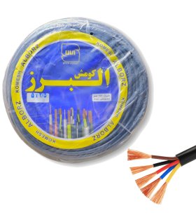 کابل برق افشان ۵ در ۲.۵ تمام مس برند البرز کومش – نمای نزدیک محصول