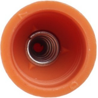 تصویر بالایی کانکتور SP3 نارنجی — نمایش جای پیچها و ورودیهای سیم برای نصب آسان