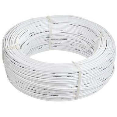 سیم برق افشان سفید 2 در 1 البرز کومش متراژ 100 متر، نمایش کابل با پوشش نایلونی و انعطاف‌پذیری بالا