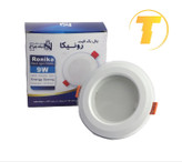 پنل گرد توکار الایدی رونیکا 9 وات شاهچراغ با طراحی مینیمال و نور یکنواخت مناسب سقفهای داخلی