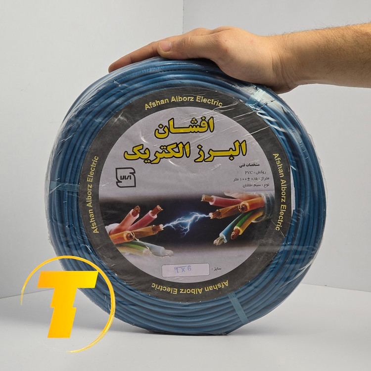 کابل افشان انعطافپذیر 1 در 6 مناسب سیمکشی توکار و نصب وسایل برقی سبک