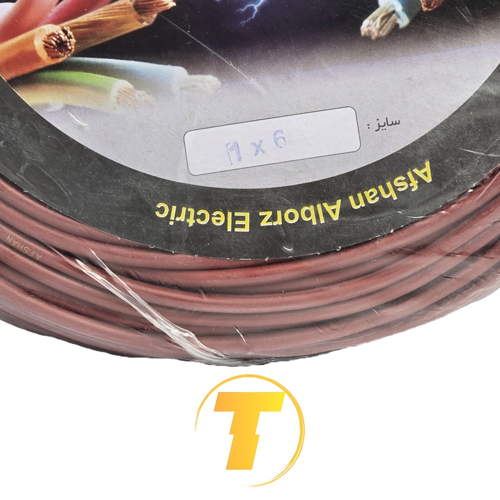 کابل افشان انعطاف‌پذیر 1 در 6 مناسب سیم‌کشی توکار و نصب وسایل برقی سبک