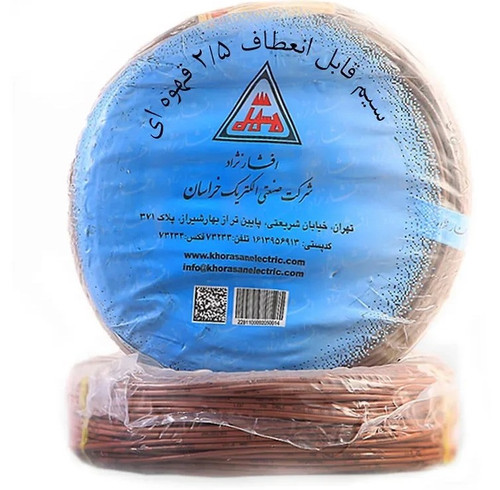 بستهبندی و برچسب مشخصات رول ۱۰۰ متری سیم افشان