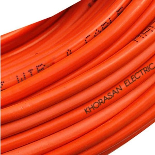 رول ۱۰۰ متری سیم افشان 4 با هادی تمام مس و برچسب مشخصات