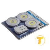 چراغ اضطراری سه پنل باتری خور با کنترل از راه دور و نور مهتابی