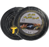 تصویر مقطع کابل برق افشان دو رشته سطح مقطع ۶ با هادی CCA برند افشان البرز الکتریک