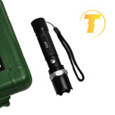 چراغ قوه شارژی BRILLANTE TORCIA LED با بدنه آلومینیوم ، ضدآب، زومدار و فوقالعاده پرنور