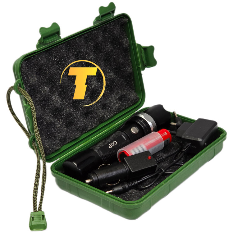 تصویر شارژر فندکی و شارژر برق شهری مخصوص چراغ قوه شارژی BRILLANTE TORCIA LED