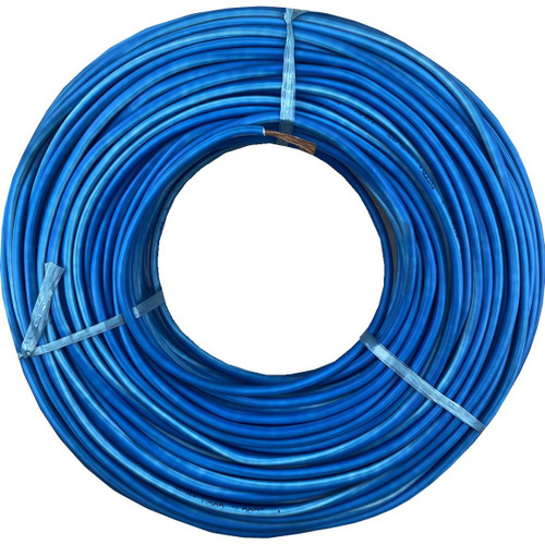 سیم برق 1 در 6 البرز افشان الکتریک رنگ آبی با مغزی آلومینیوم روکش مس