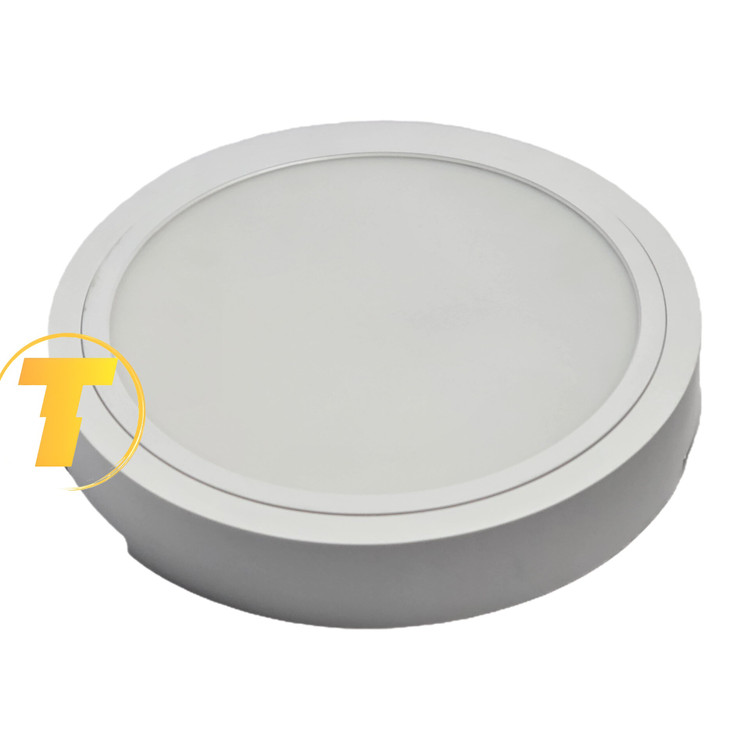 عکس پنل روشنایی 24 وات شاهچراغ مدل روژان با نصب روکار گرد