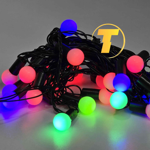 ریسه لامپ الایدی توپی 5 متری چند رنگ مناسب دکور و فضای باز