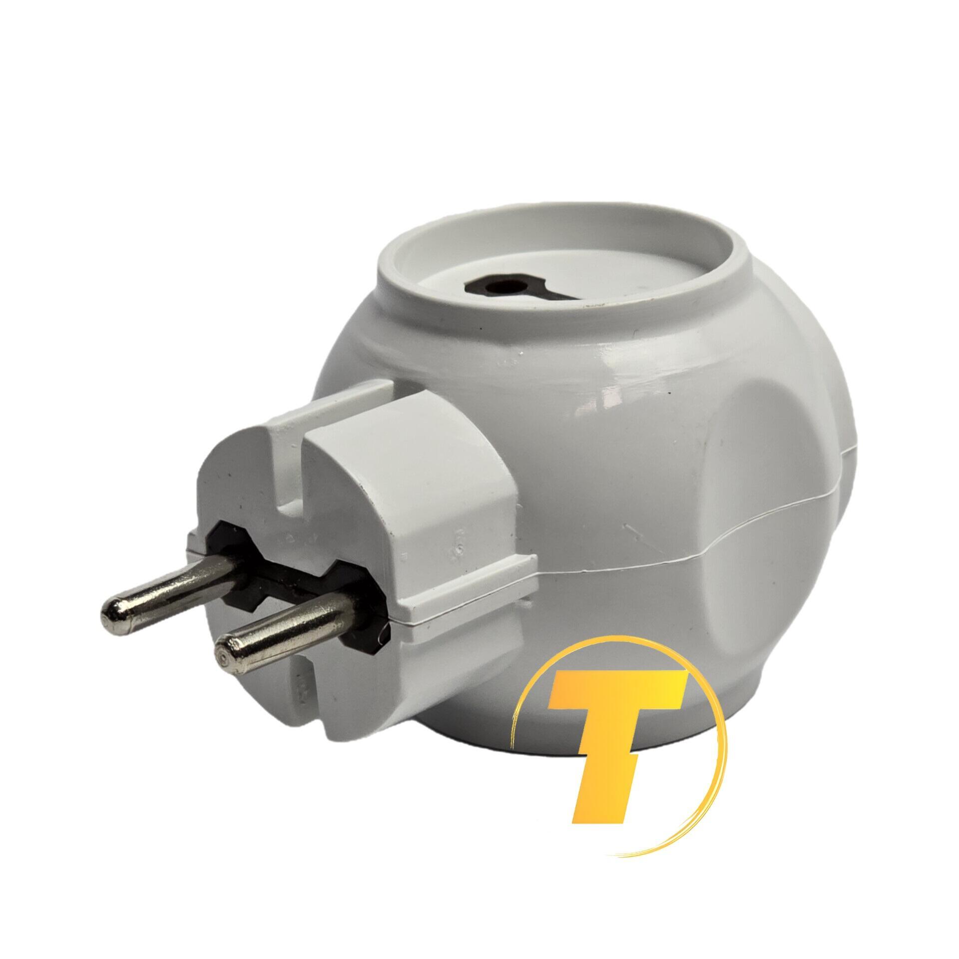 نمای کلی سه راهی برق توپی ۳ خانه بست BEST 16A 250V مناسب یخچال، تلویزیون و شارژرها