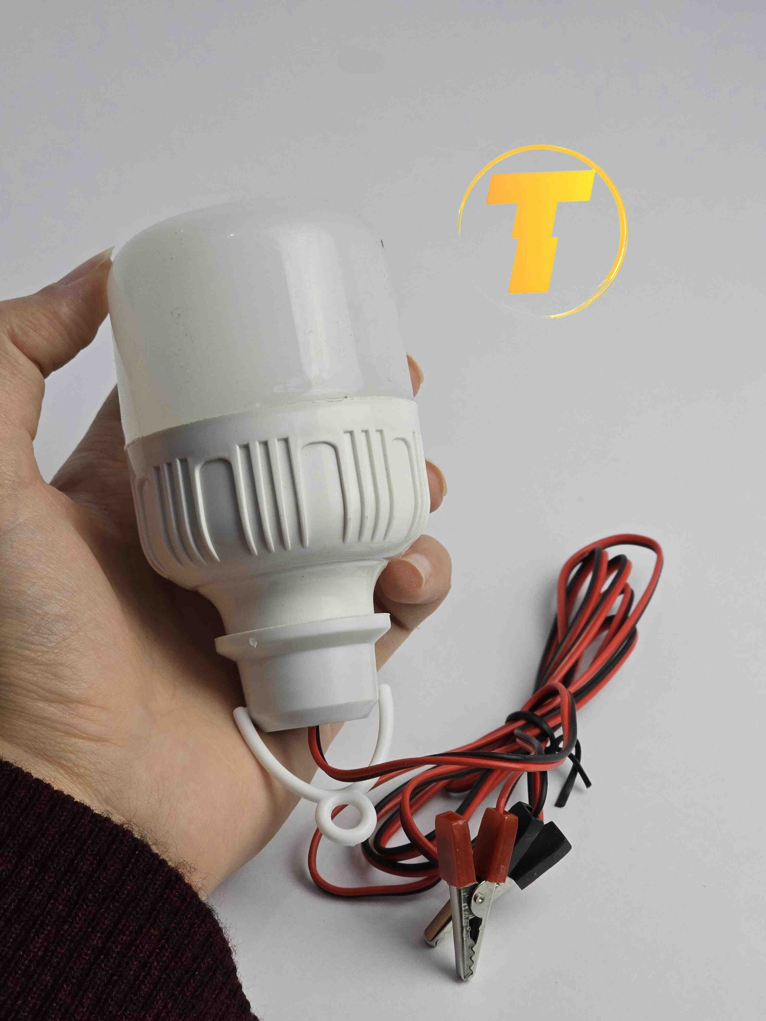 لامپ قابل حمل خودرو 9 وات مجهز به گیره فلزی و نور مهتابی