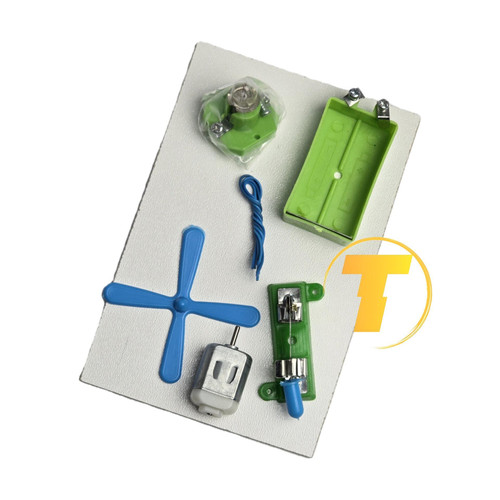 کیت کاردستی مدار سری با لامپ و کلید روی تخته MDF