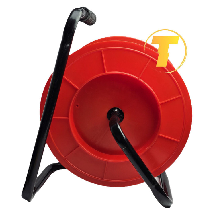 قرقره سیم سیار قرمز بدنه پلاستیکی