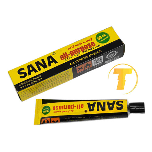 چسب همه کاره سانا 50 سی سی بی رنگ