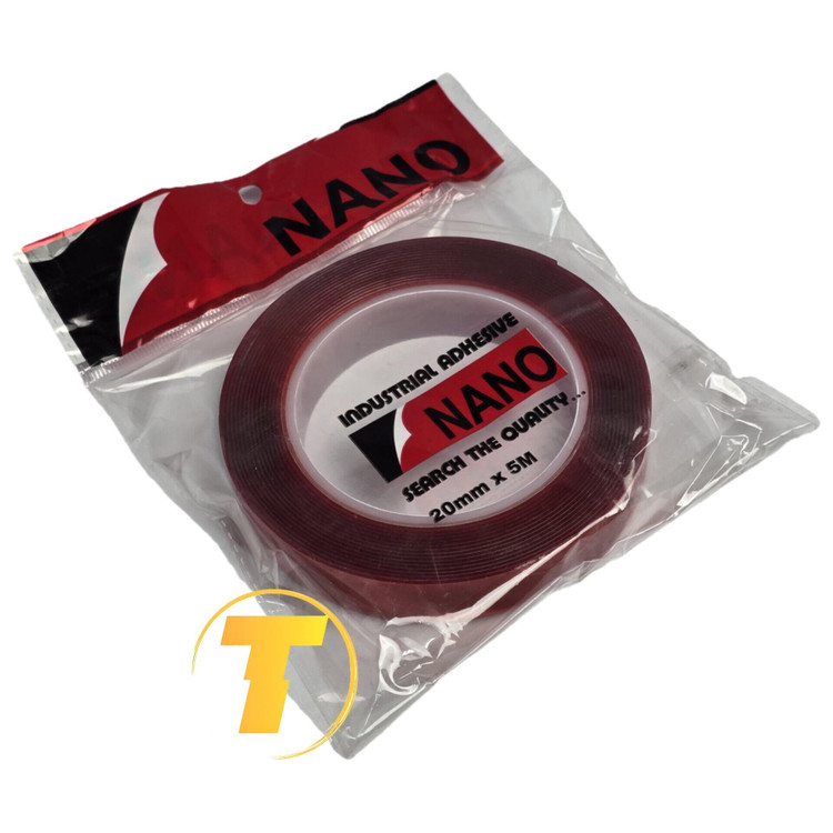 نمای نزدیک چسب دو طرفه نانو عرض 20 میلیمتر