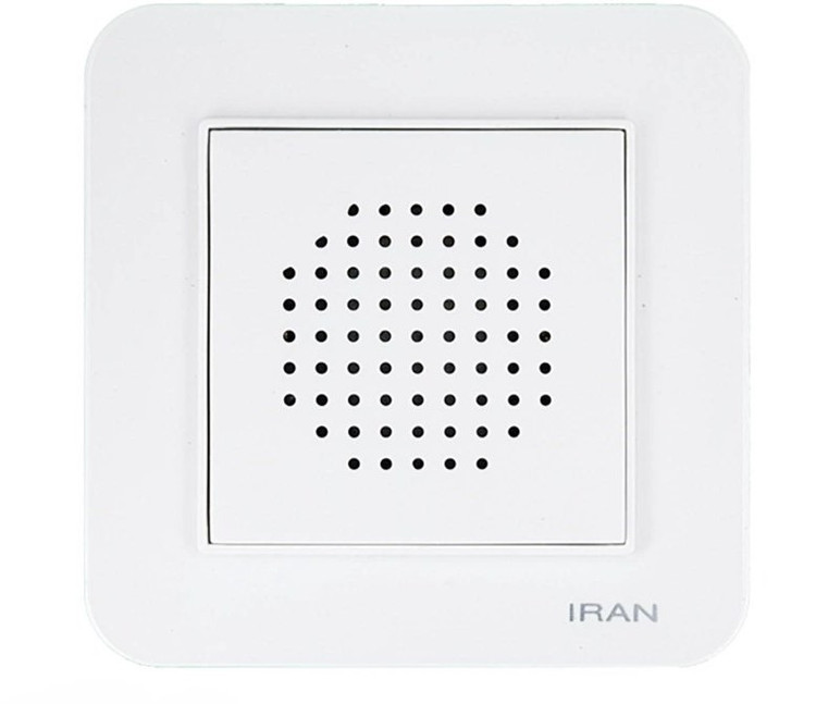 زنگ دینگ دانگ ایران الکتریک مدل برلیان سفید مخصوص زنگ درب