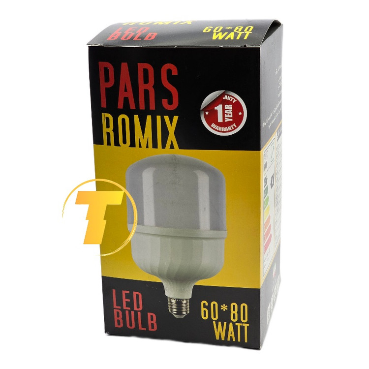 لامپ 60 وات پارس رومیکس با نور سفید 6500 کلوین