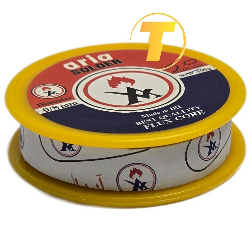 نمای نزدیک سیم لحیم آریا ساخت ایران