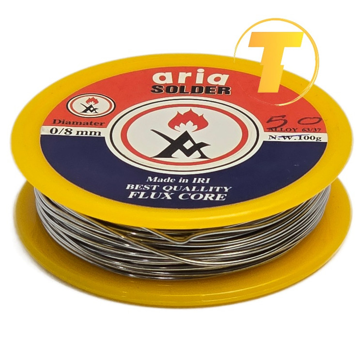 سیم لحیم نازک آریا برای قطعات الکترونیکی