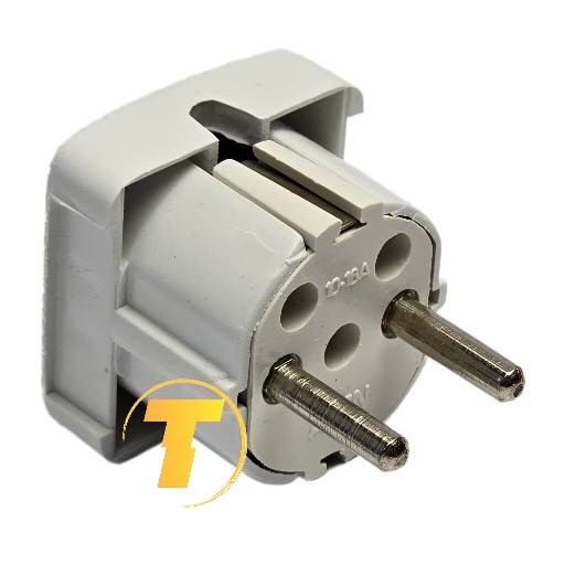 اتصال ارت در دوشاخه نری چهارگوش