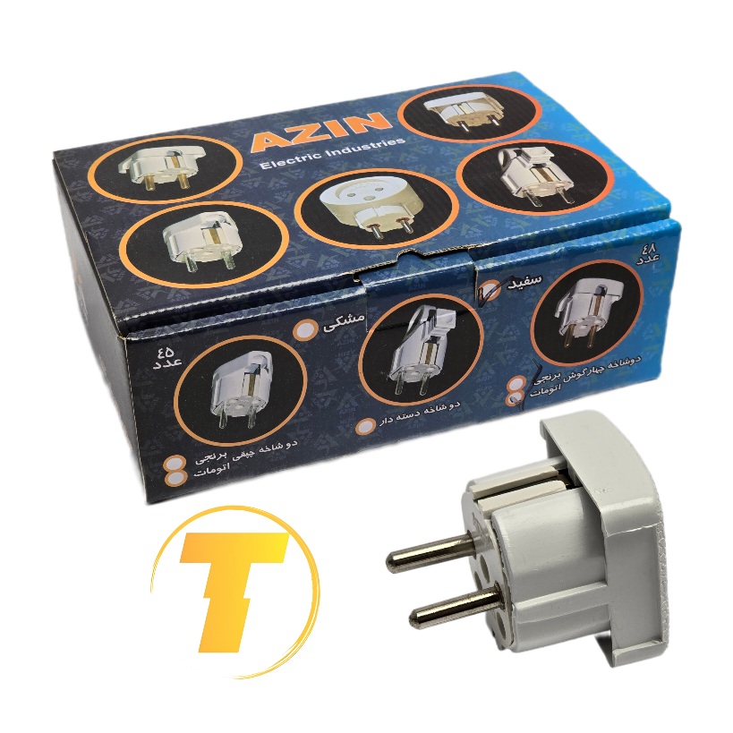 جزئیات ساخت دوشاخه نری ارت دار چهارگوش