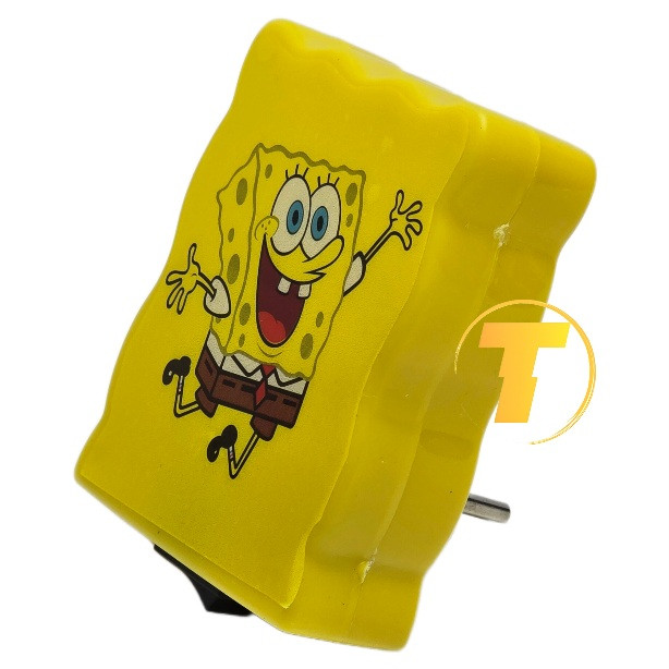 شب خواب طرح باب اسفنجی با نور مهتابی و طراحی فانتزی