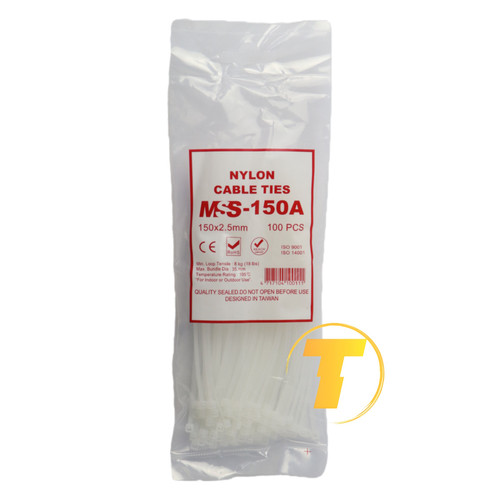 بست کمربندی ۱۵ سانتیمتری بسته ۱۰۰ عددی با طراحی مقاوم و انعطافپذیر