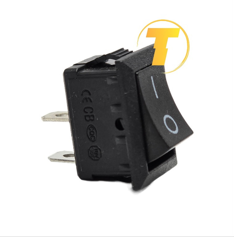 کلید راکری تک پل مدل KCD1 با مشخصات 6A 250VAC و 10A 125VAC