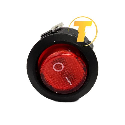 کلید گرد چراغدار 10 آمپر 250 ولت AC مدل KCD1