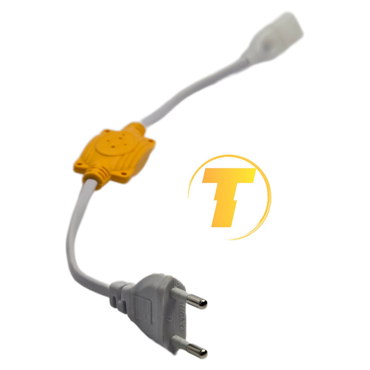 خرید سوکت ریسه شلنگی 8A 250V مخصوص ریسه LED شلنگی 220 ولت