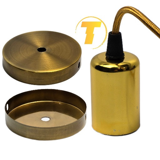 سرپیچ لامپ E2007 طلایی با کیفیت ساخت بالا