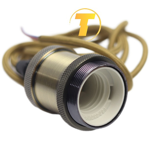 سرپیچ برنزی E2007 مناسب استفاده در لوسترهای سنتی