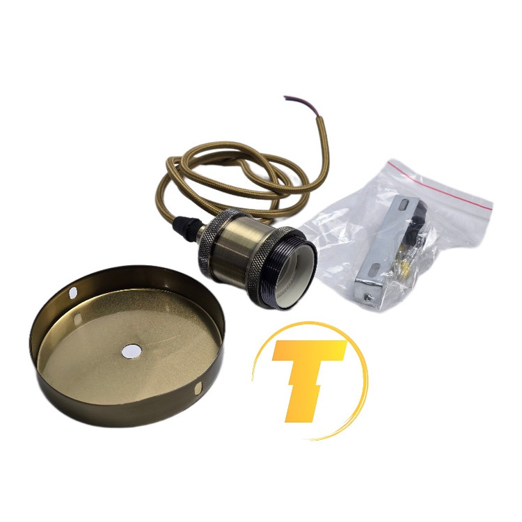 سرپیچ ادیسونی E2007 رنگ برنزی آنتیک مناسب نورپردازی کلاسیک