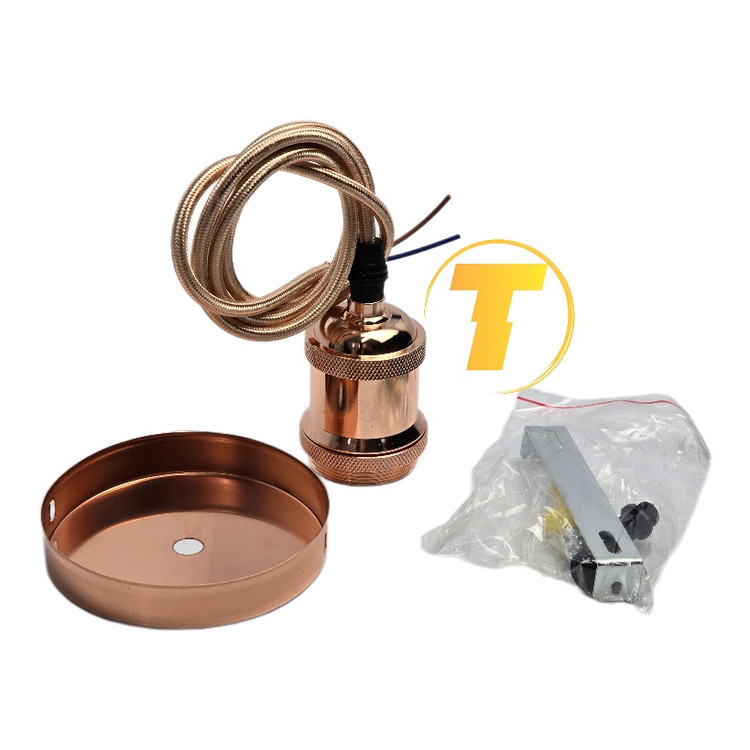 نمای نزدیک سرپیچ E2007 رزگلد با رزوه استاندارد ادیسونی