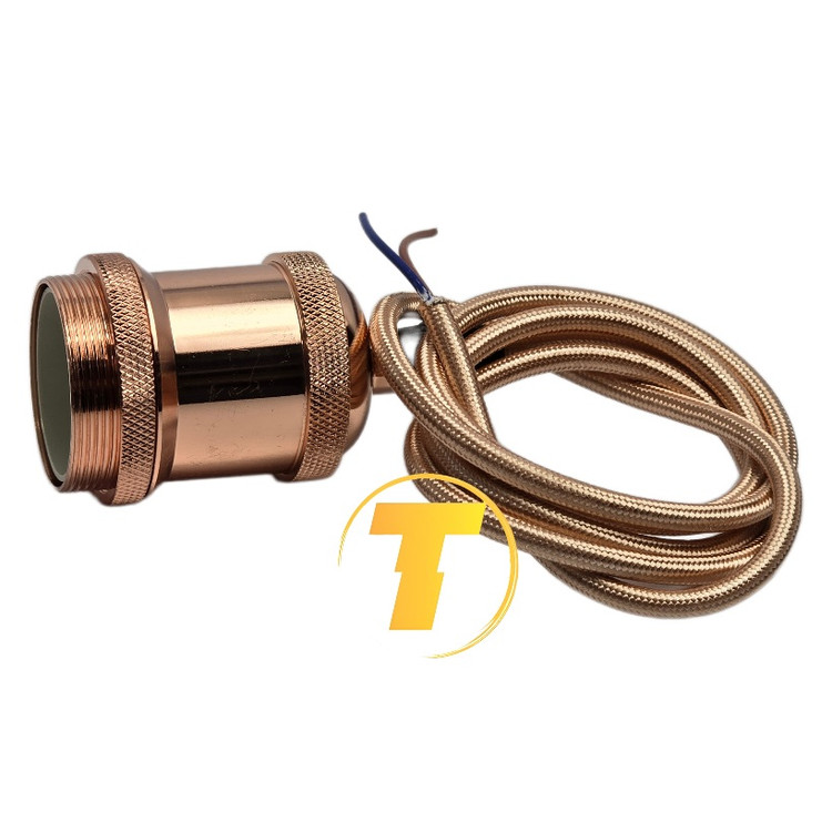 سرپیچ ادیسونی رزگلد مدل E2007 با پوشش آبکاری شده