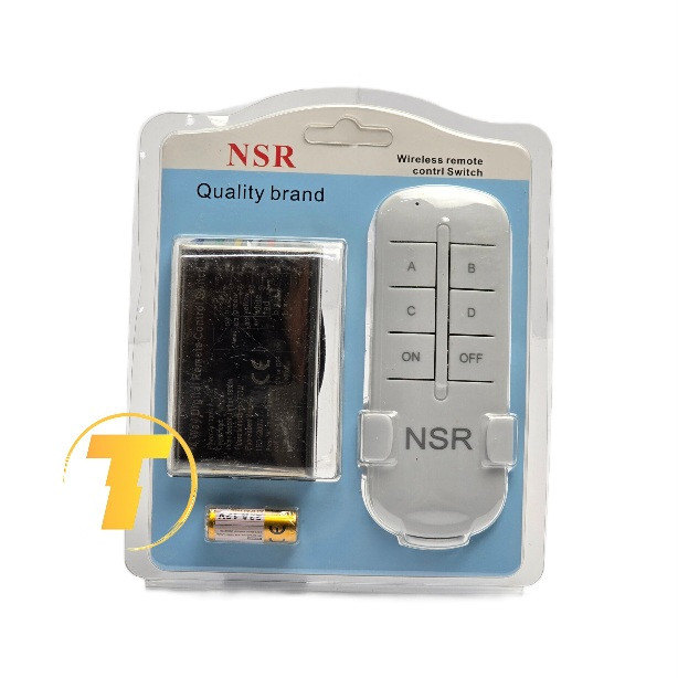 ریموت کنترل چهار کانال NSR با باتری 23A 12V