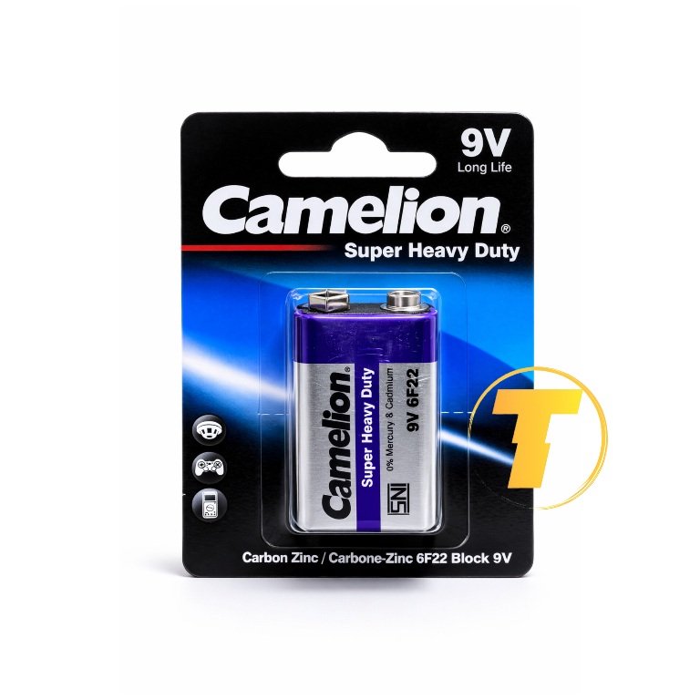 باتری کتابی کملیون 9 ولت مدل 6F22-BP1B